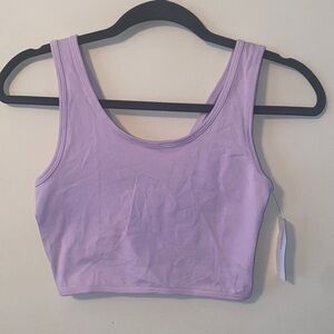 BEACH VACATION VIBES NWT American Eagle Lavender Reversible Twist Tank Top sz S